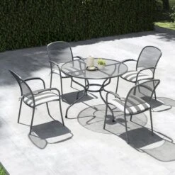 Pacific Lifestyle Carlo Round 4 Seater Dining Set With Cushions