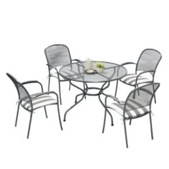 Pacific Lifestyle Carlo Round 4 Seater Dining Set With Cushions 9 Pacific Lifestyle Carlo Round 4 Seater Dining Set With Cushions -Tower Garden Outlet Store 30984390 alt04