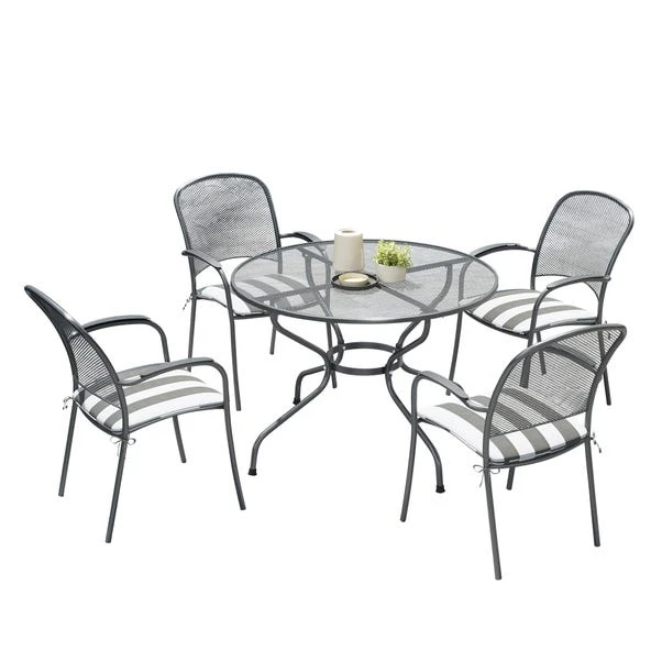 Pacific Lifestyle Carlo Round 4 Seater Dining Set With Cushions 5 Pacific Lifestyle Carlo Round 4 Seater Dining Set With Cushions - Image 5