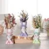 Eggs-traordinary Gift Co. Set Of 3 Bunny In Top Hat Mini Plant Pots