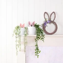 Eggs-traordinary Gift Co. Flocked Bunny Ears Plant Pot -Tower Garden Outlet Store 30984527