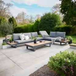 Easton Large Outdoor Corner Set With Sun Recliner -Tower Garden Outlet Store 30987780 alt02